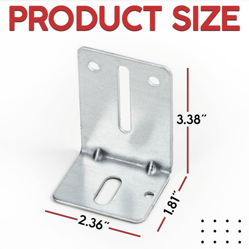 Granatan Garage Door Track Jamb Bracket J6, 4 Pack Garage Door Track Bracket, Heavy Duty Garage Door Parts for Garage Door Reinforcement - Image 2